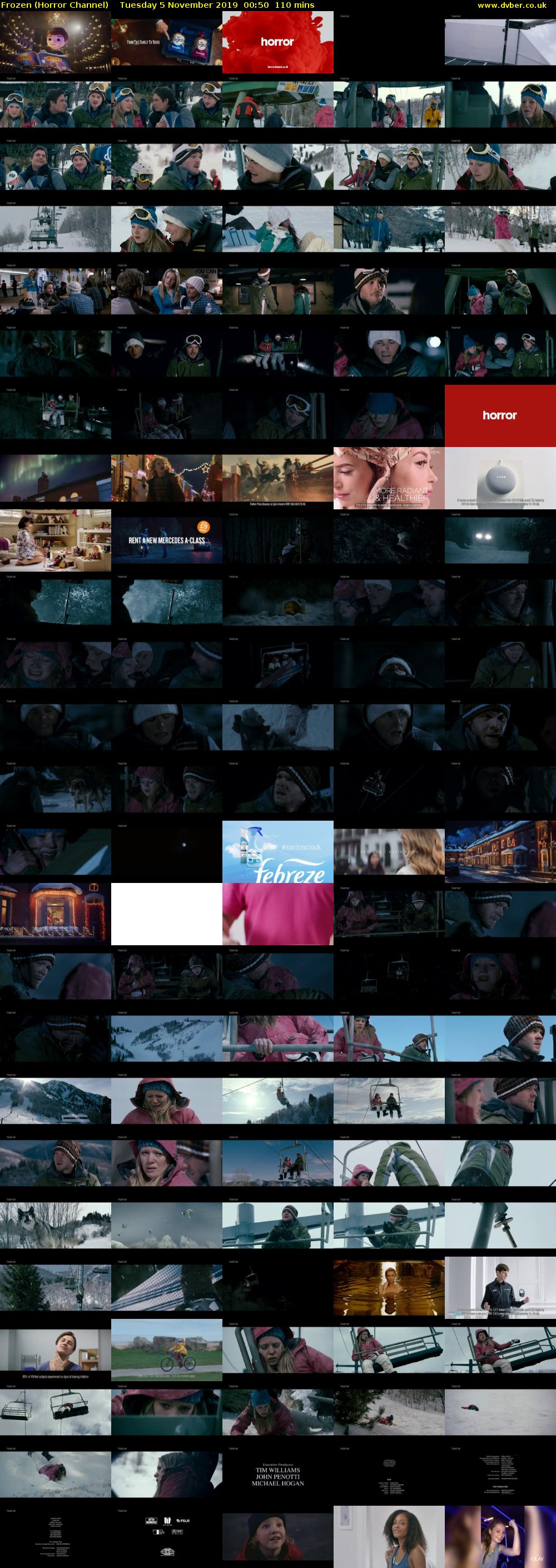Frozen (Horror Channel) Tuesday 5 November 2019 00:50 - 02:40