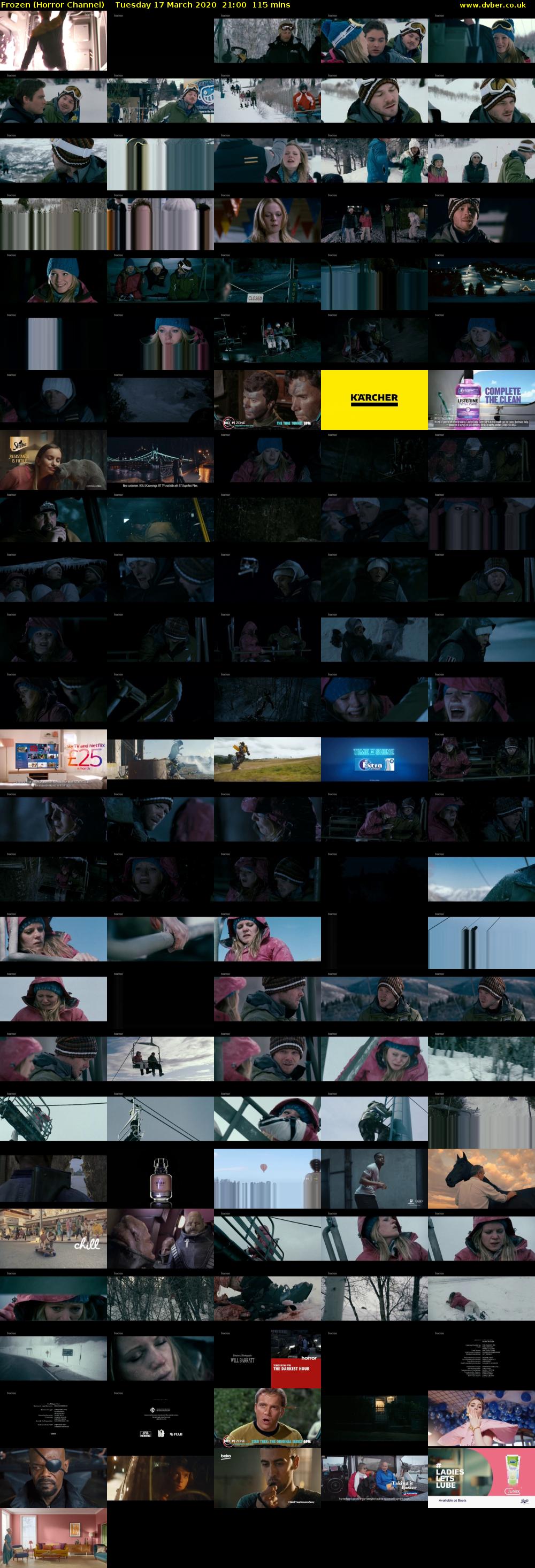 Frozen (Horror Channel) Tuesday 17 March 2020 21:00 - 22:55