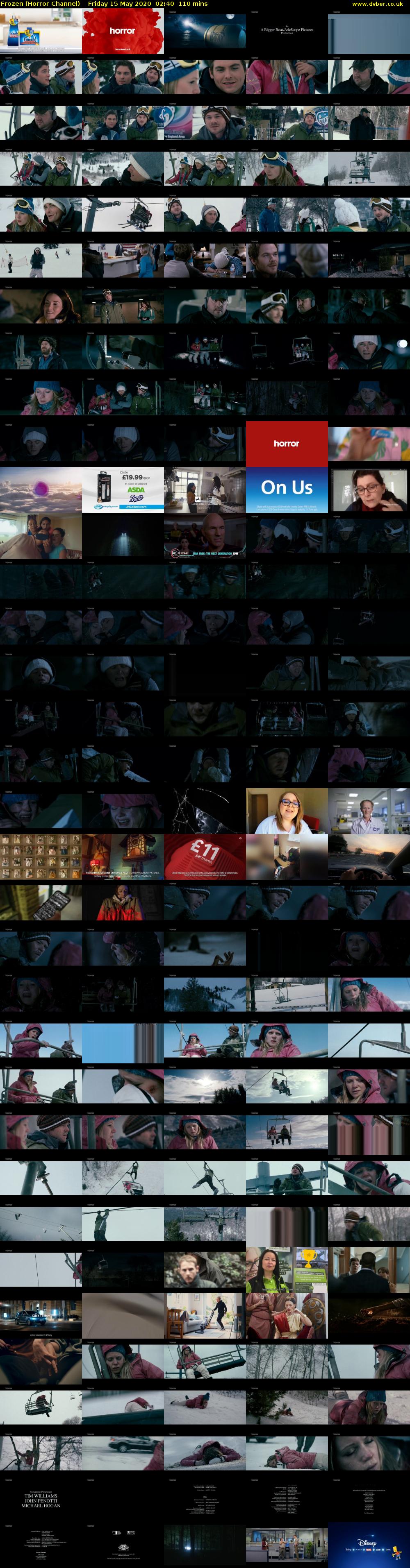 Frozen (Horror Channel) Friday 15 May 2020 02:40 - 04:30