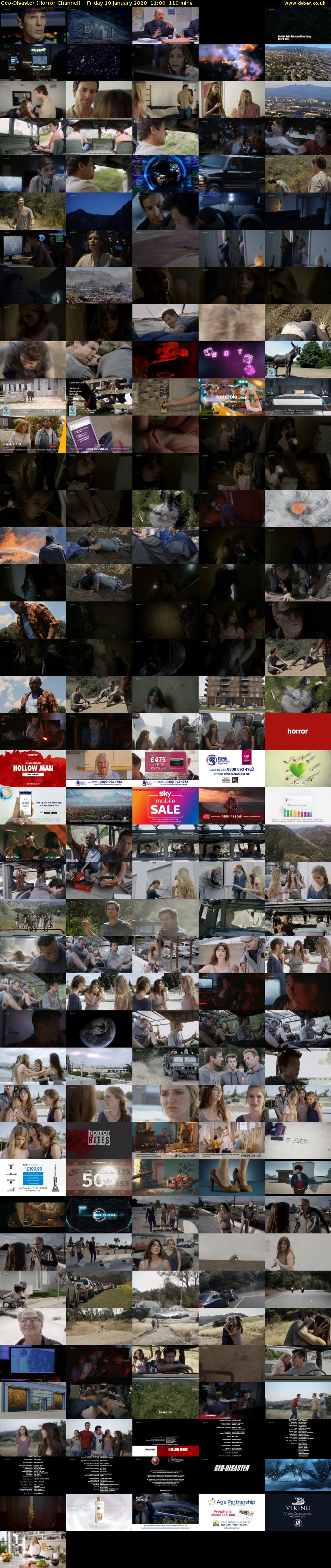 Geo-Disaster (Horror Channel) Friday 10 January 2020 11:00 - 12:50
