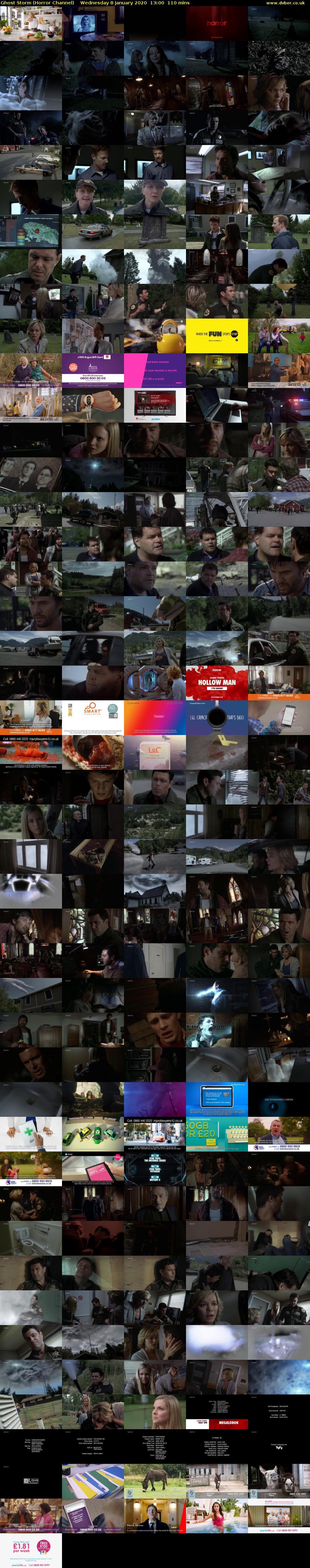 Ghost Storm (Horror Channel) Wednesday 8 January 2020 13:00 - 14:50