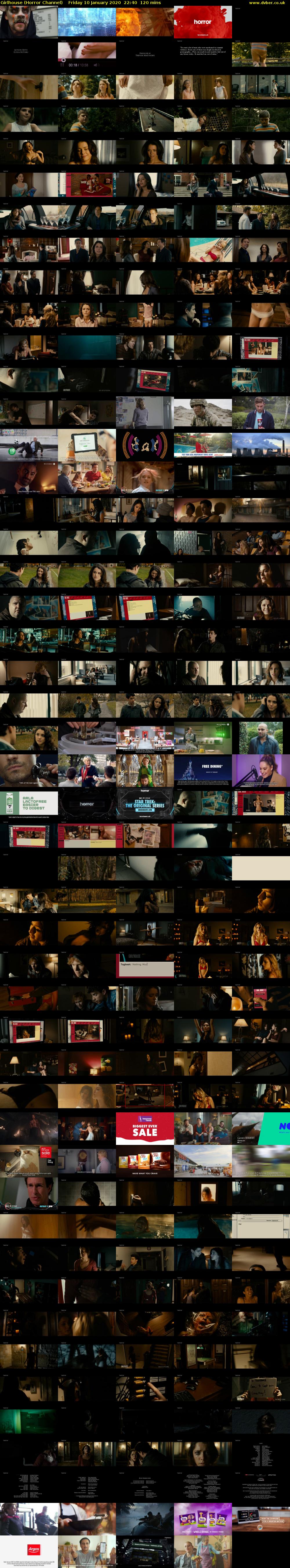 Girlhouse (Horror Channel) Friday 10 January 2020 22:40 - 00:40