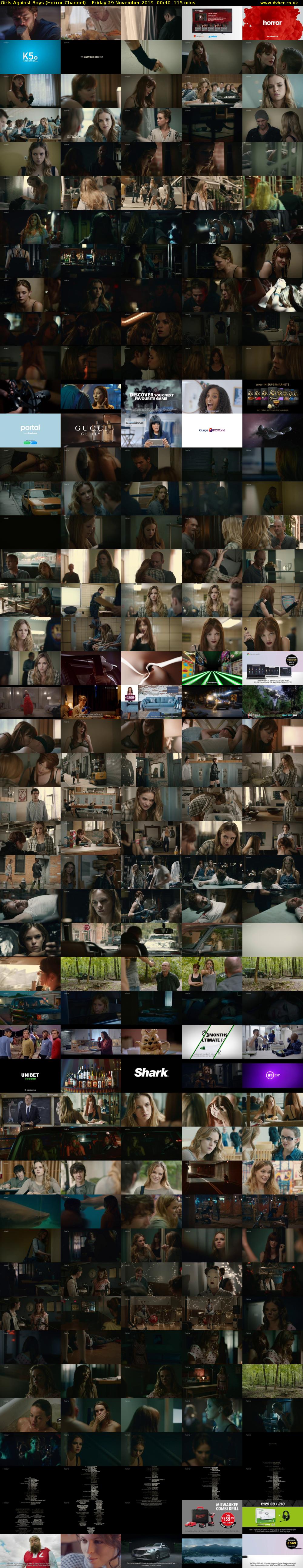 Girls Against Boys (Horror Channel) Friday 29 November 2019 00:40 - 02:35