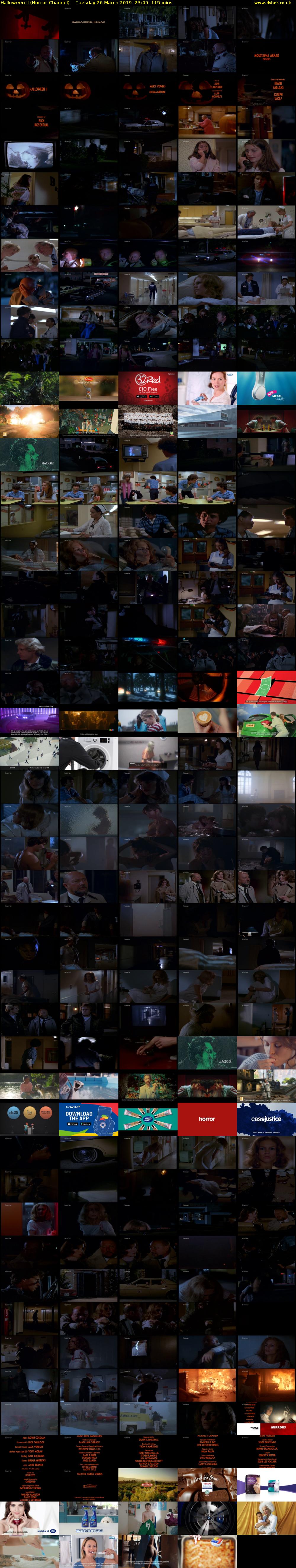 Halloween II (Horror Channel) Tuesday 26 March 2019 23:05 - 01:00