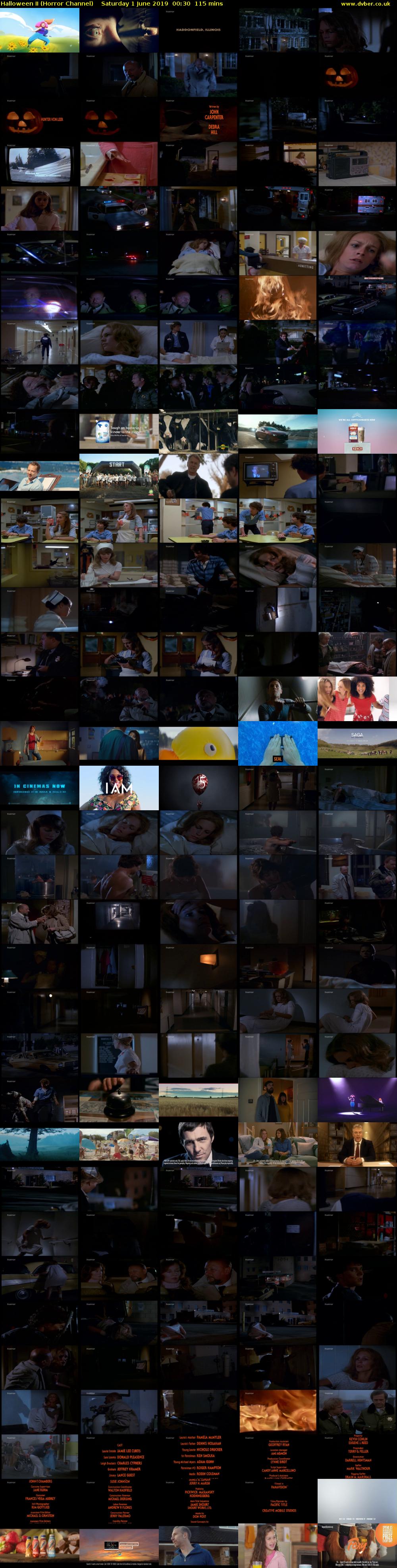 Halloween II (Horror Channel) Saturday 1 June 2019 00:30 - 02:25