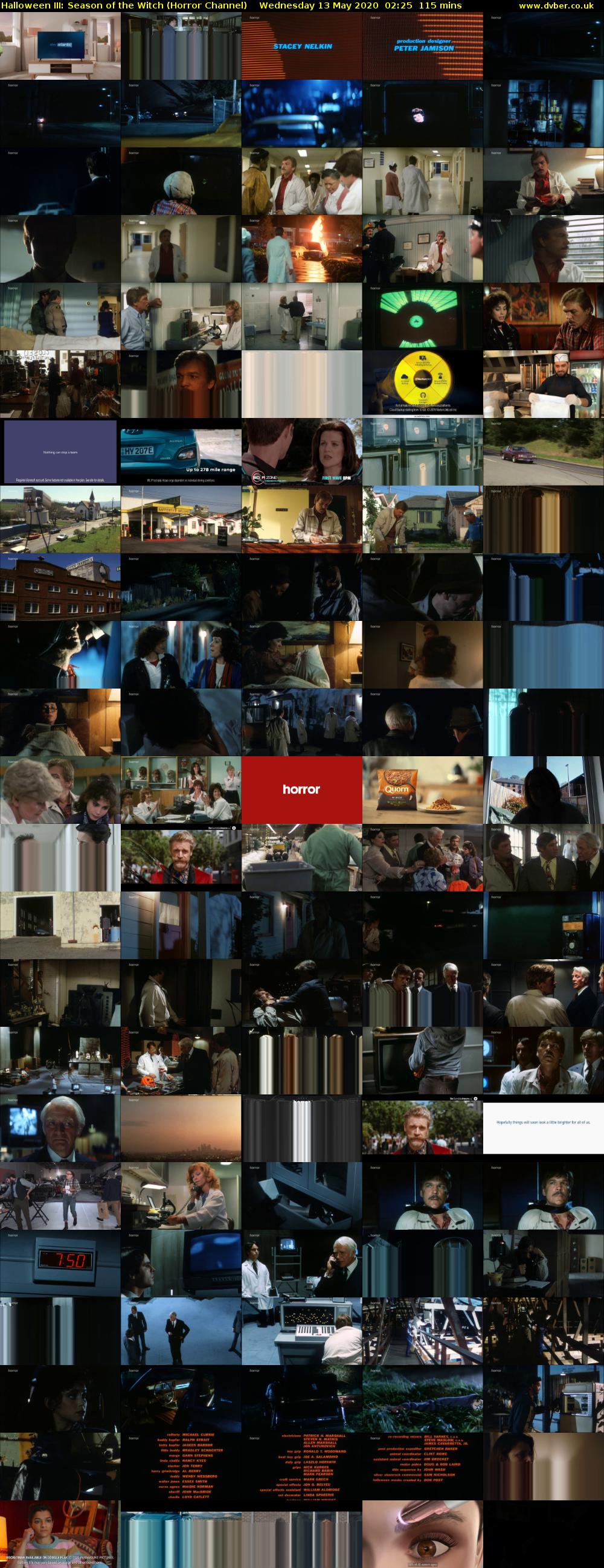 Halloween III: Season of the Witch (Horror Channel) Wednesday 13 May 2020 02:25 - 04:20
