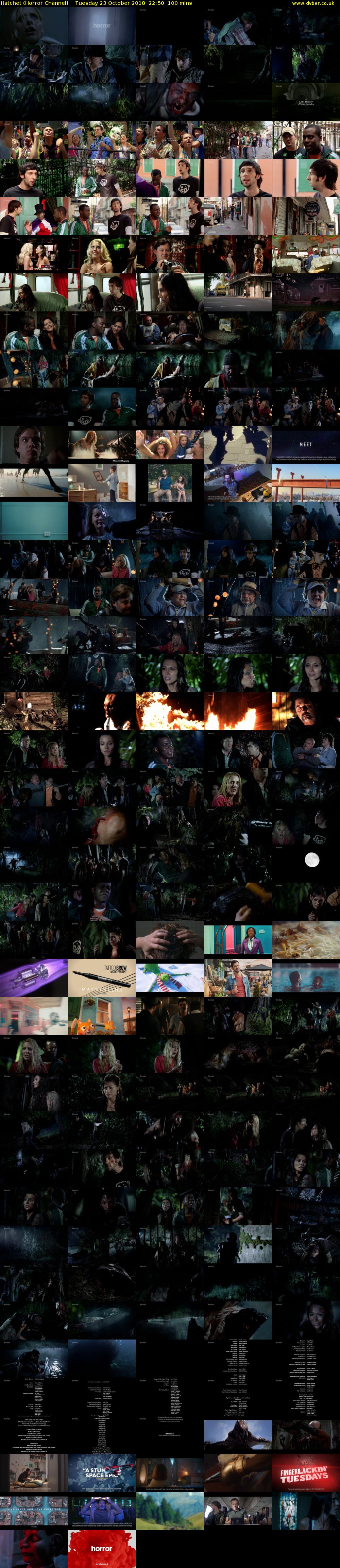 Hatchet (Horror Channel) Tuesday 23 October 2018 22:50 - 00:30