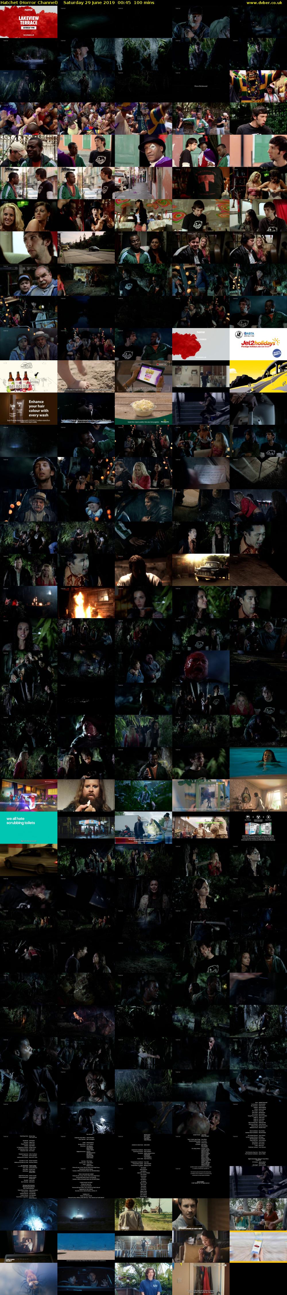 Hatchet (Horror Channel) Saturday 29 June 2019 00:45 - 02:25