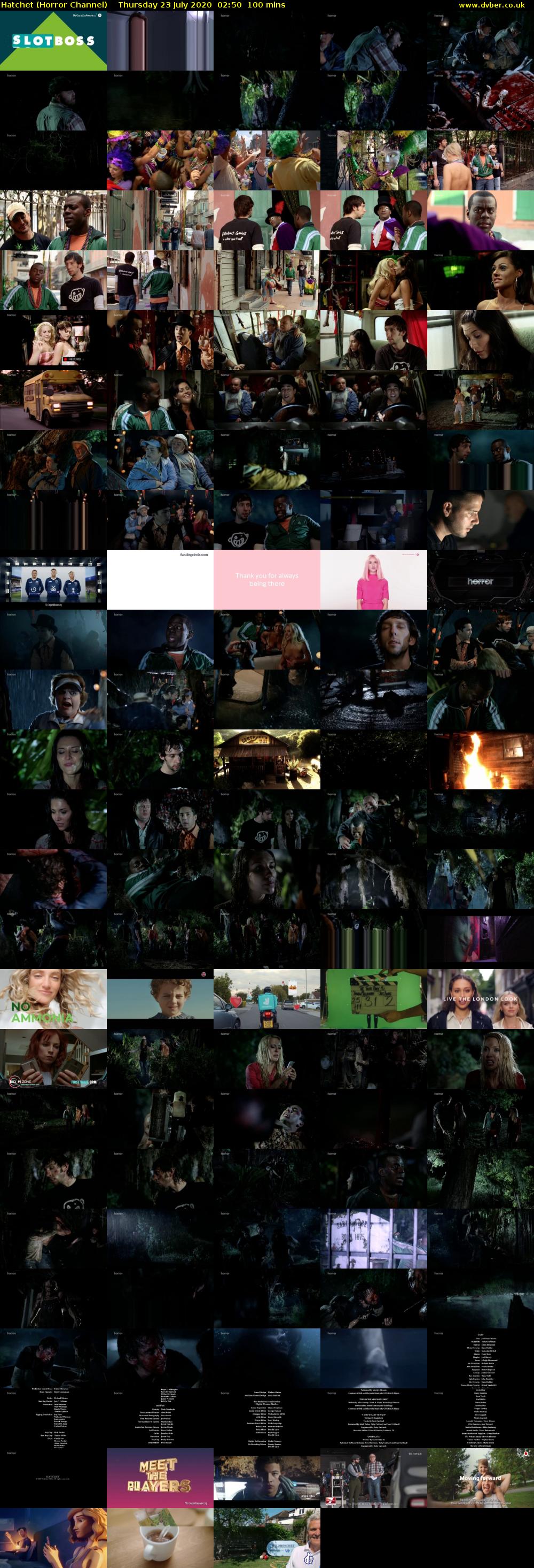 Hatchet (Horror Channel) Thursday 23 July 2020 02:50 - 04:30