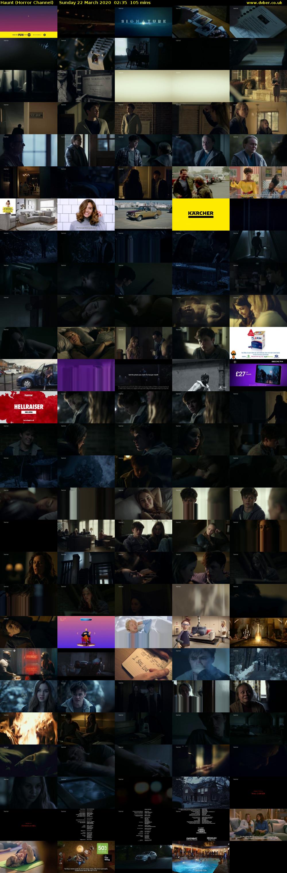 Haunt (Horror Channel) Sunday 22 March 2020 02:35 - 04:20