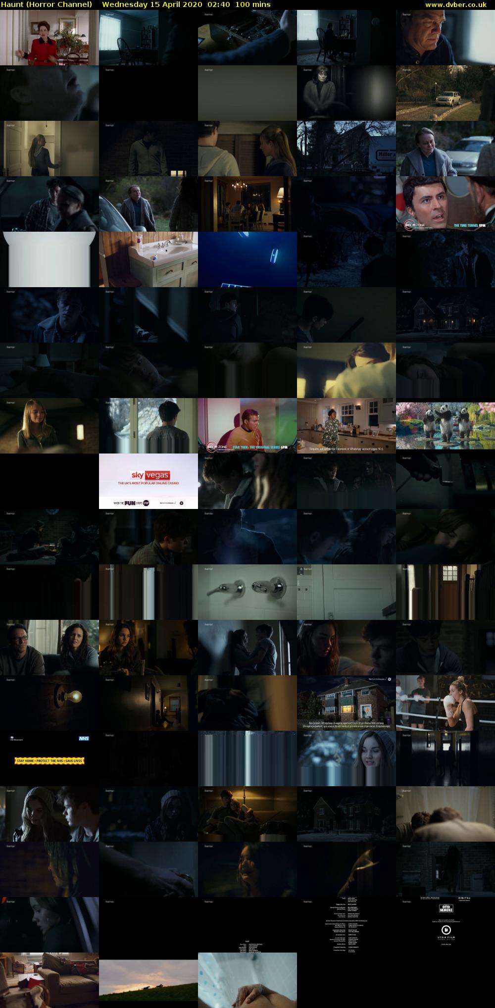 Haunt (Horror Channel) Wednesday 15 April 2020 02:40 - 04:20
