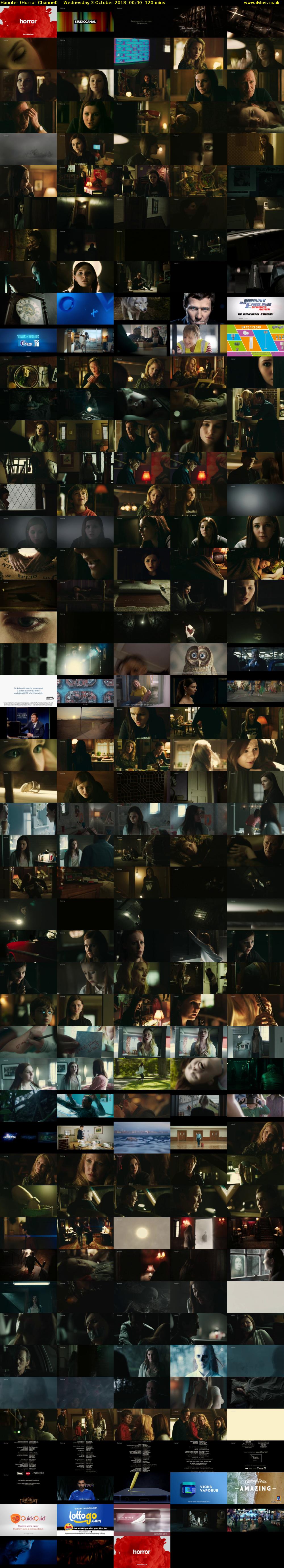 Haunter (Horror Channel) Wednesday 3 October 2018 00:40 - 02:40
