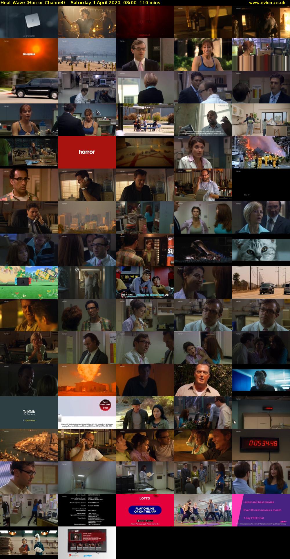 Heat Wave (Horror Channel) Saturday 4 April 2020 08:00 - 09:50