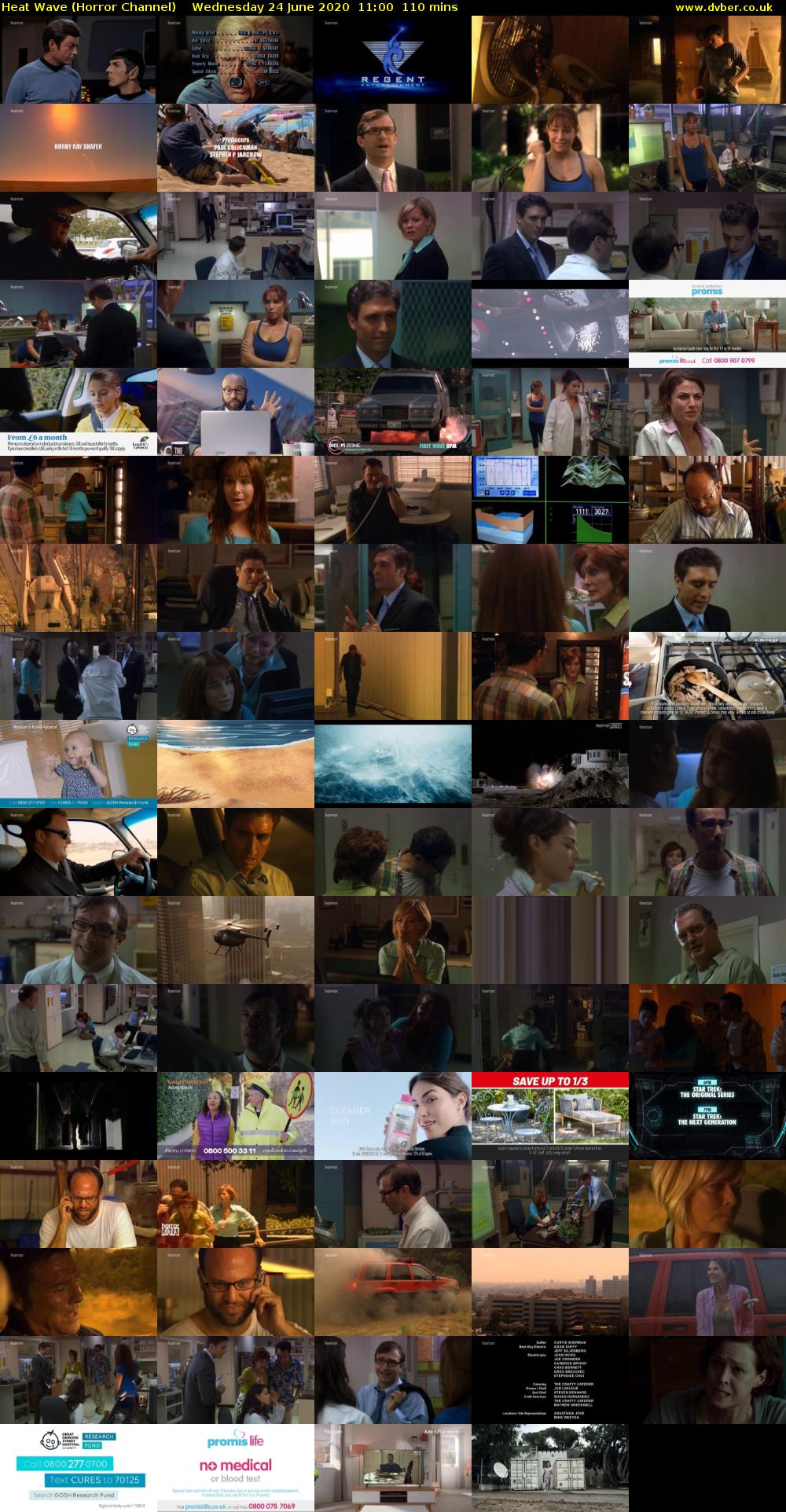 Heat Wave (Horror Channel) Wednesday 24 June 2020 11:00 - 12:50