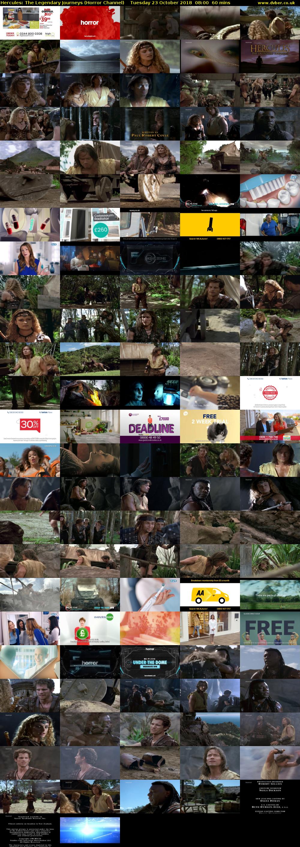 Hercules: The Legendary Journeys (Horror Channel) Tuesday 23 October 2018 08:00 - 09:00