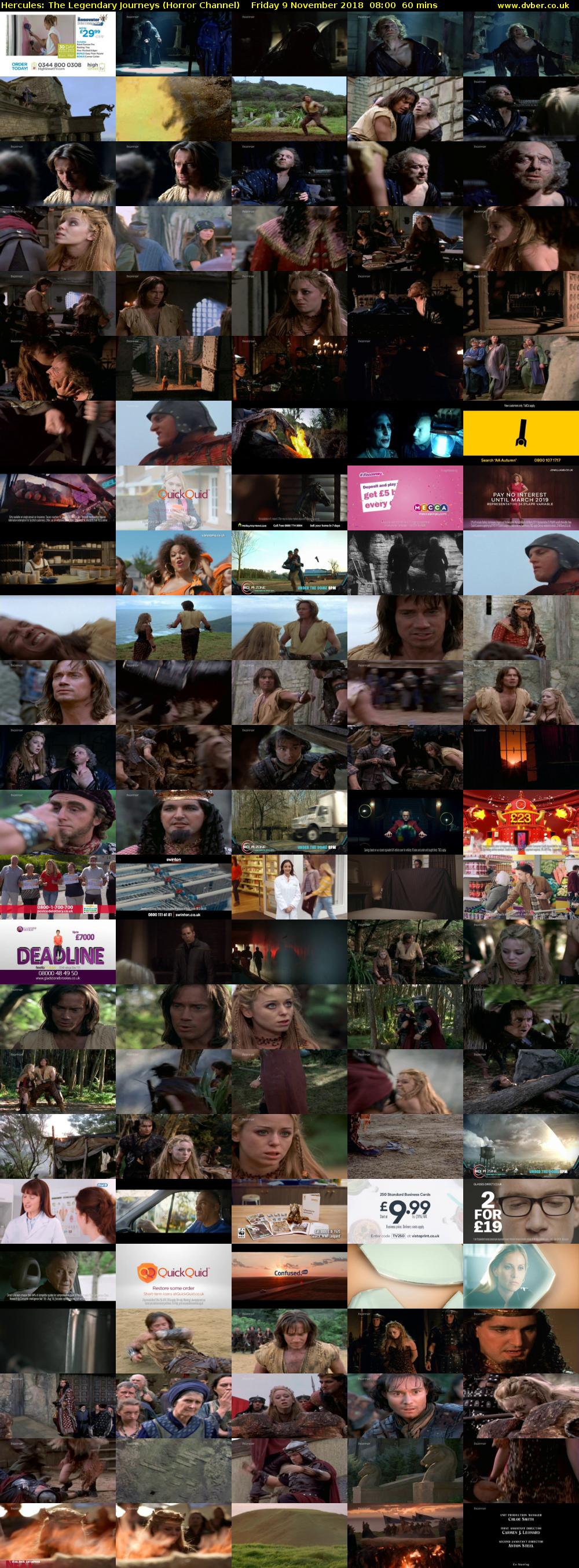 Hercules: The Legendary Journeys (Horror Channel) Friday 9 November 2018 08:00 - 09:00