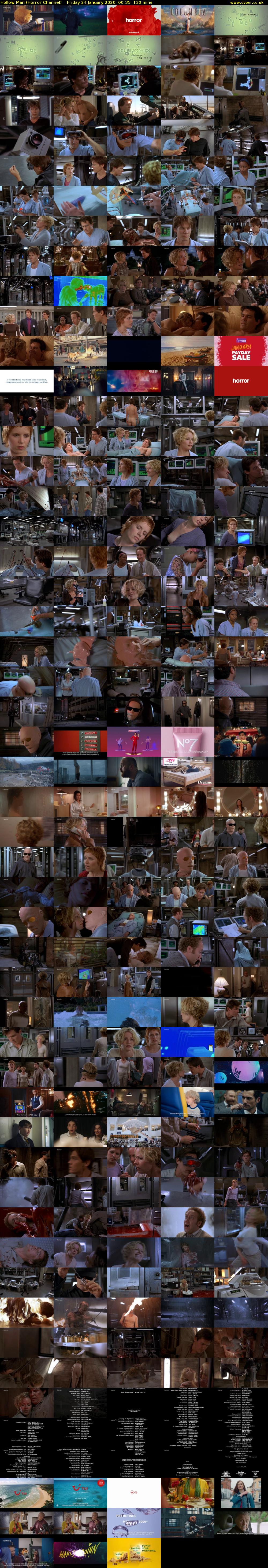 Hollow Man (Horror Channel) Friday 24 January 2020 00:35 - 02:45