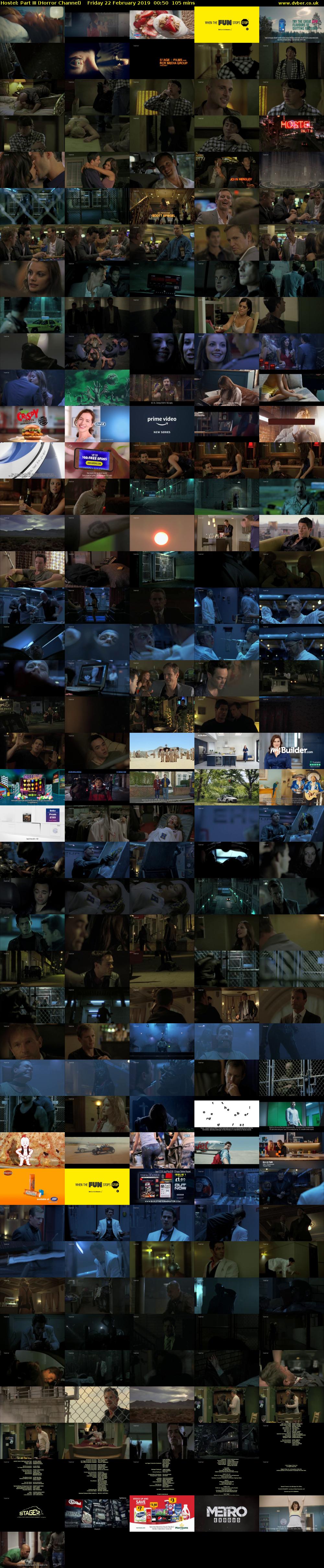 Hostel: Part III (Horror Channel) Friday 22 February 2019 00:50 - 02:35