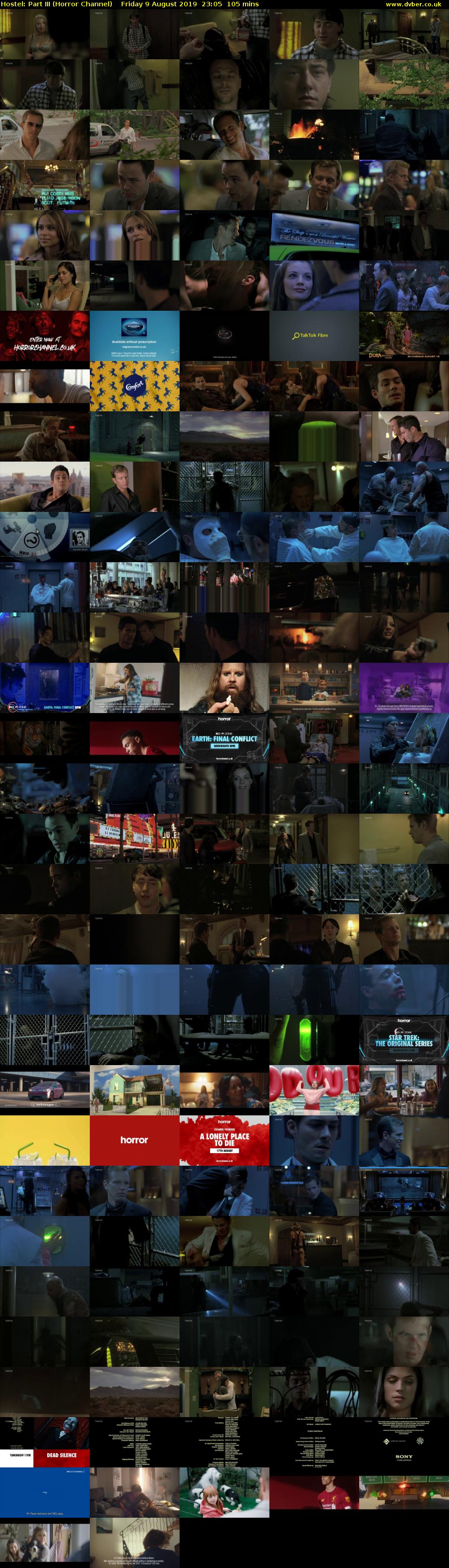 Hostel: Part III (Horror Channel) Friday 9 August 2019 23:05 - 00:50