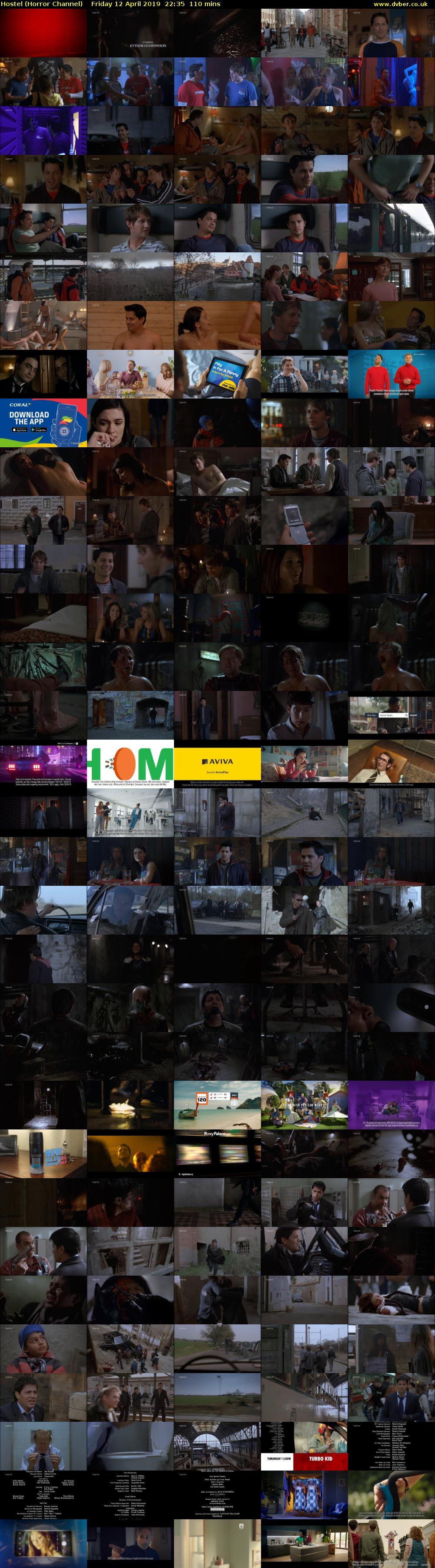 Hostel (Horror Channel) Friday 12 April 2019 22:35 - 00:25