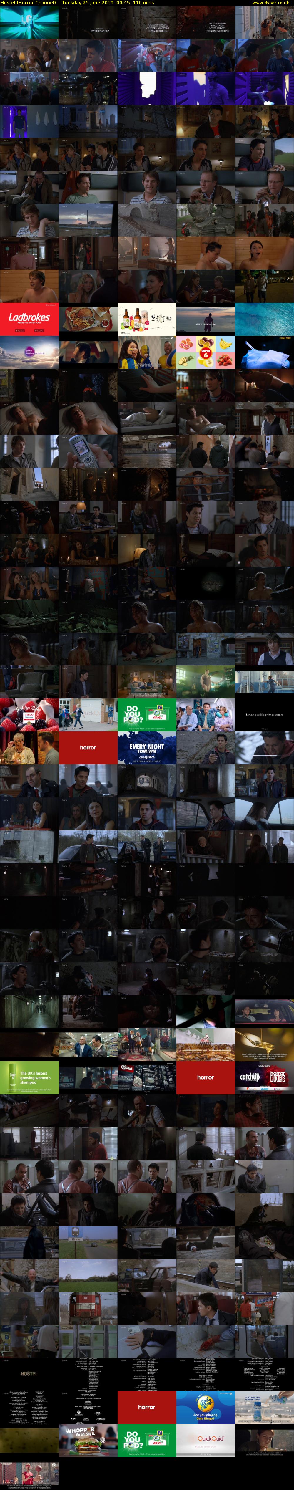 Hostel (Horror Channel) Tuesday 25 June 2019 00:45 - 02:35