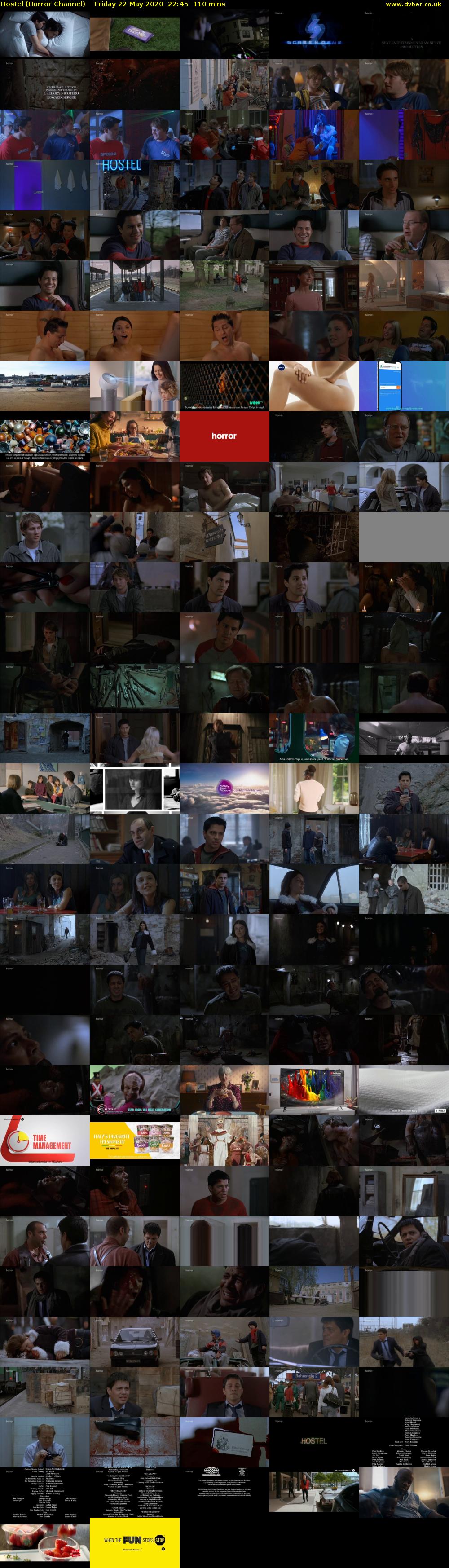 Hostel (Horror Channel) Friday 22 May 2020 22:45 - 00:35