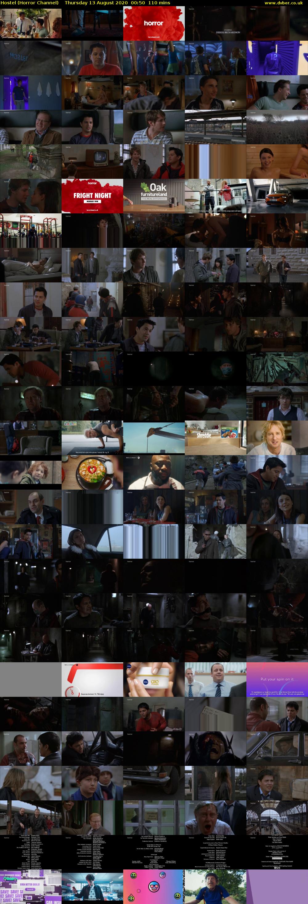 Hostel (Horror Channel) Thursday 13 August 2020 00:50 - 02:40