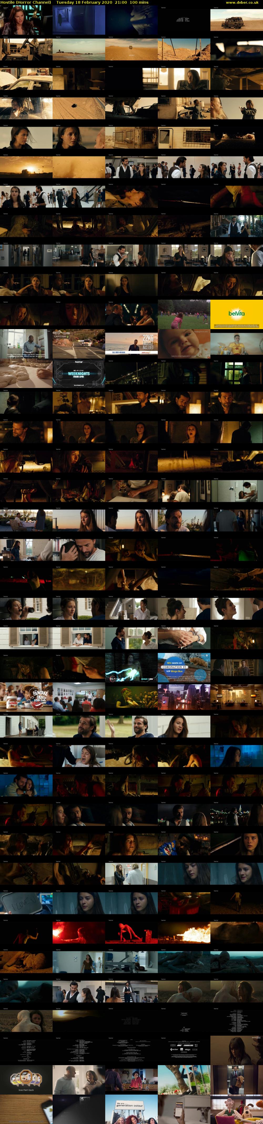 Hostile (Horror Channel) Tuesday 18 February 2020 21:00 - 22:40
