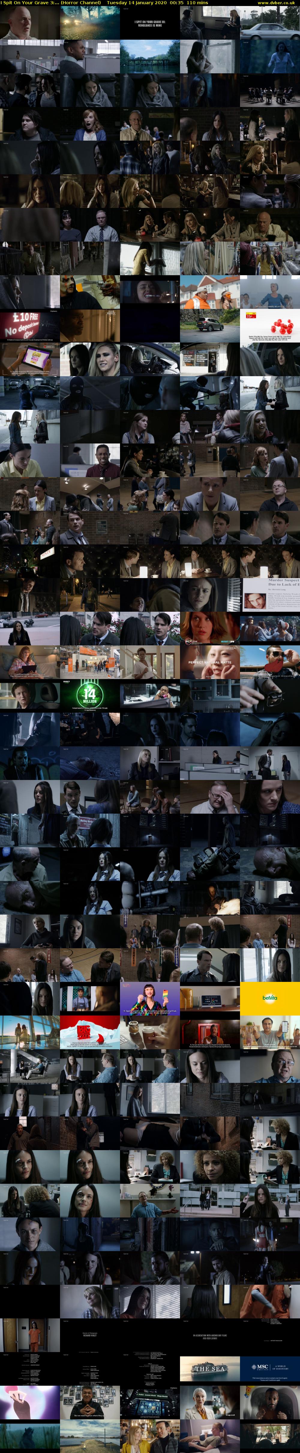 I Spit On Your Grave 3:... (Horror Channel) Tuesday 14 January 2020 00:35 - 02:25