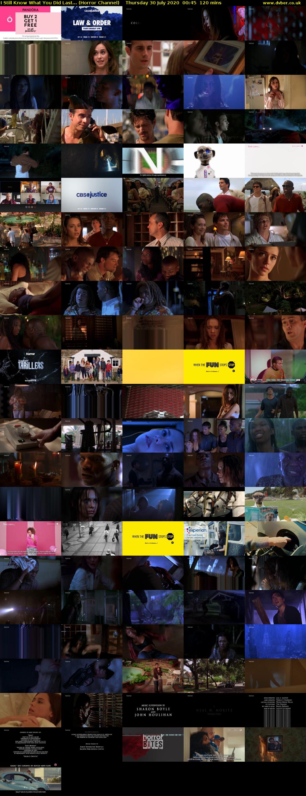 I Still Know What You Did Last... (Horror Channel) Thursday 30 July 2020 00:45 - 02:45