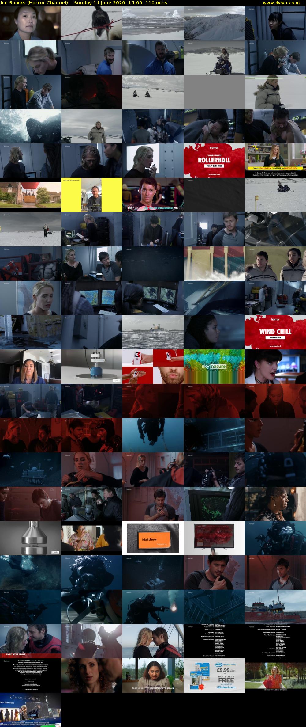 Ice Sharks (Horror Channel) Sunday 14 June 2020 15:00 - 16:50