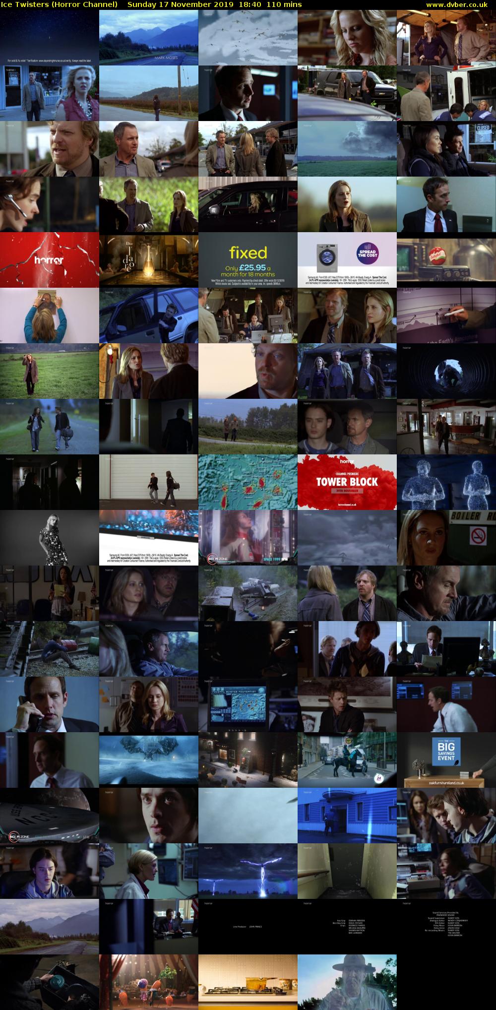 Ice Twisters (Horror Channel) Sunday 17 November 2019 18:40 - 20:30
