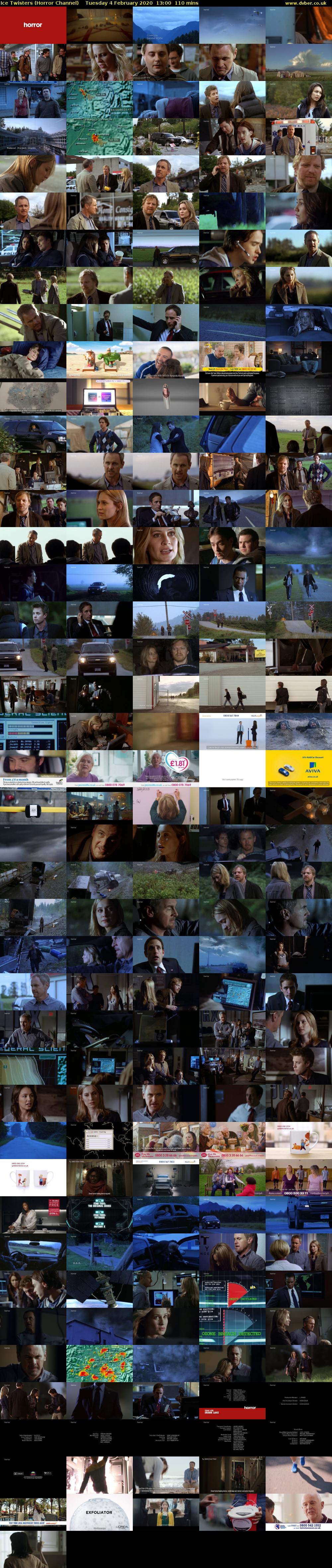Ice Twisters (Horror Channel) Tuesday 4 February 2020 13:00 - 14:50