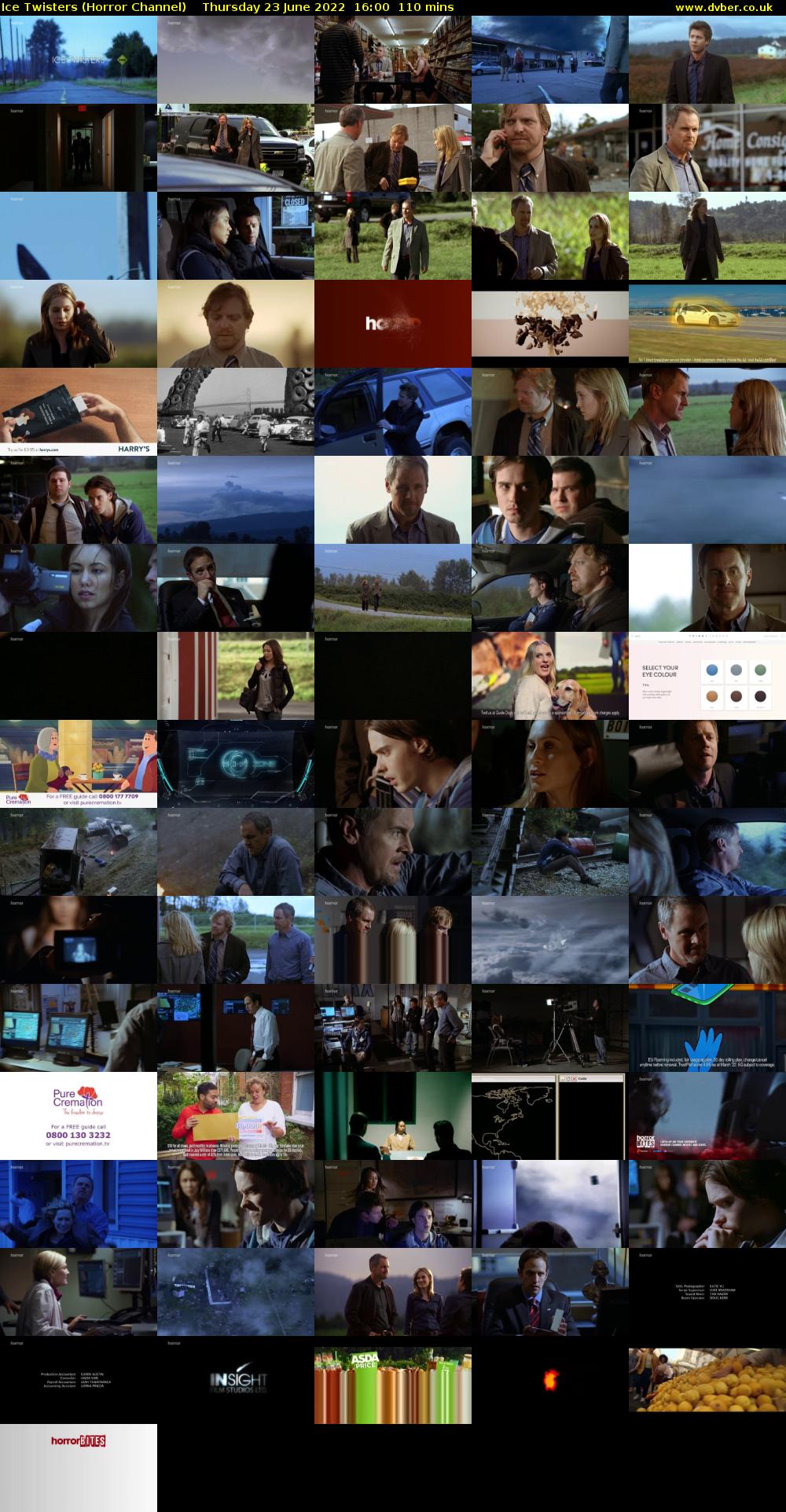 Ice Twisters (Horror Channel) Thursday 23 June 2022 16:00 - 17:50