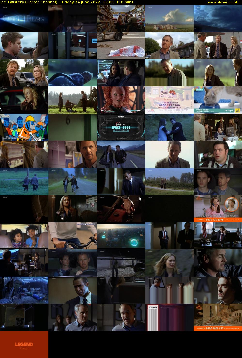 Ice Twisters (Horror Channel) Friday 24 June 2022 11:00 - 12:50