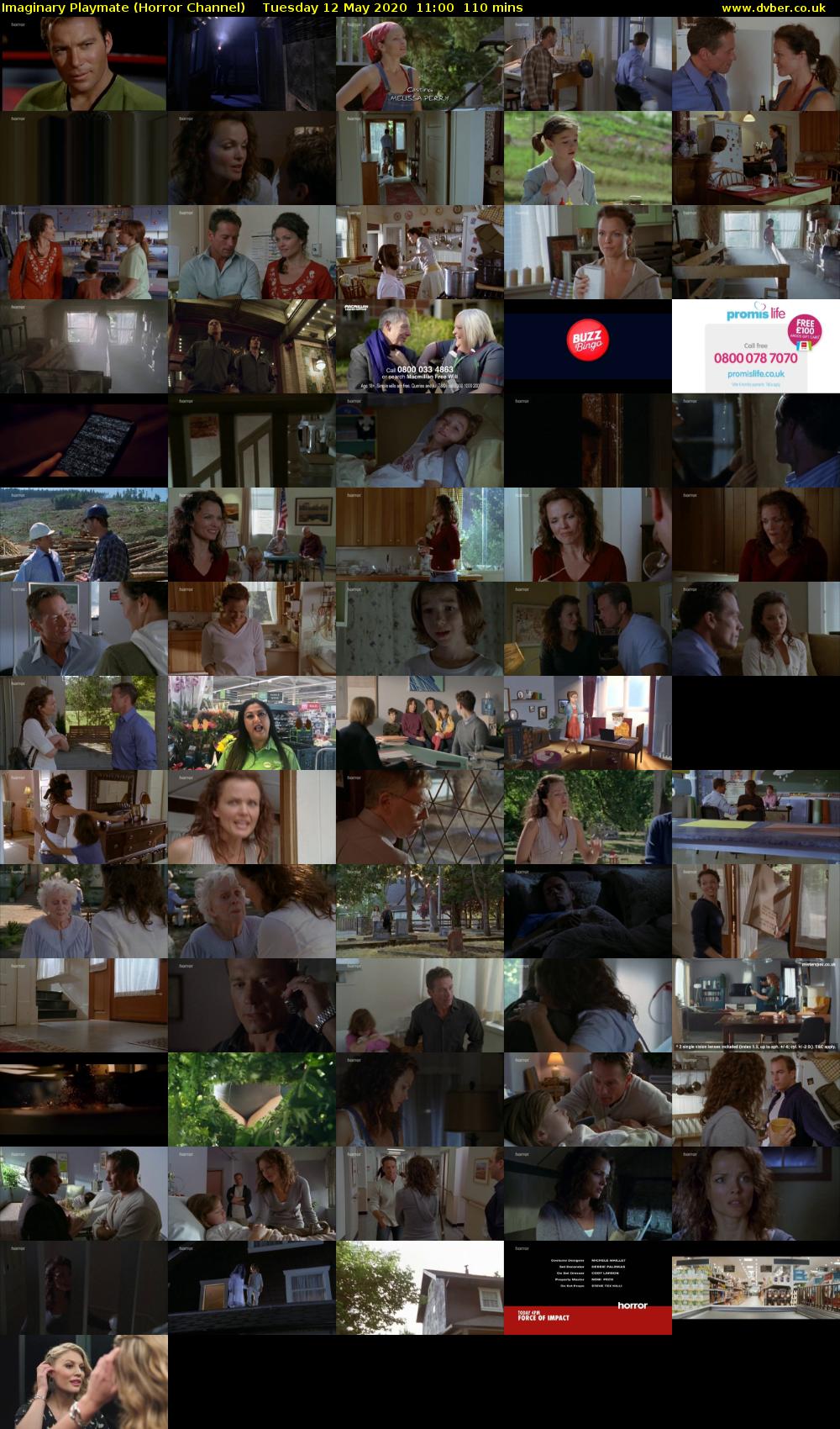 Imaginary Playmate (Horror Channel) Tuesday 12 May 2020 11:00 - 12:50