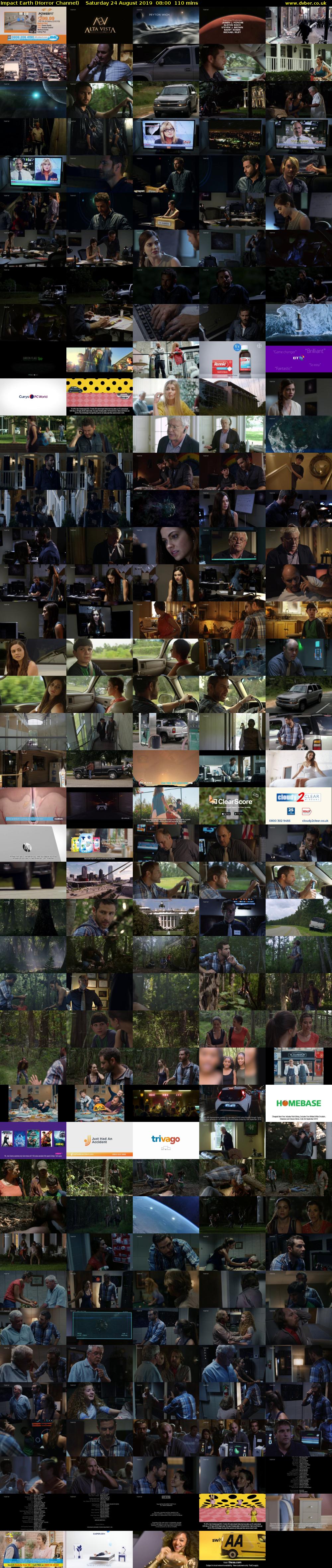 Impact Earth (Horror Channel) Saturday 24 August 2019 08:00 - 09:50