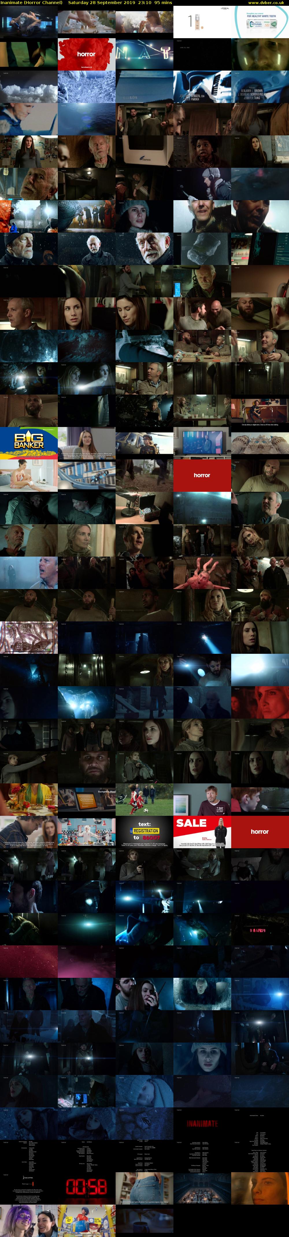 Inanimate (Horror Channel) Saturday 28 September 2019 23:10 - 00:45