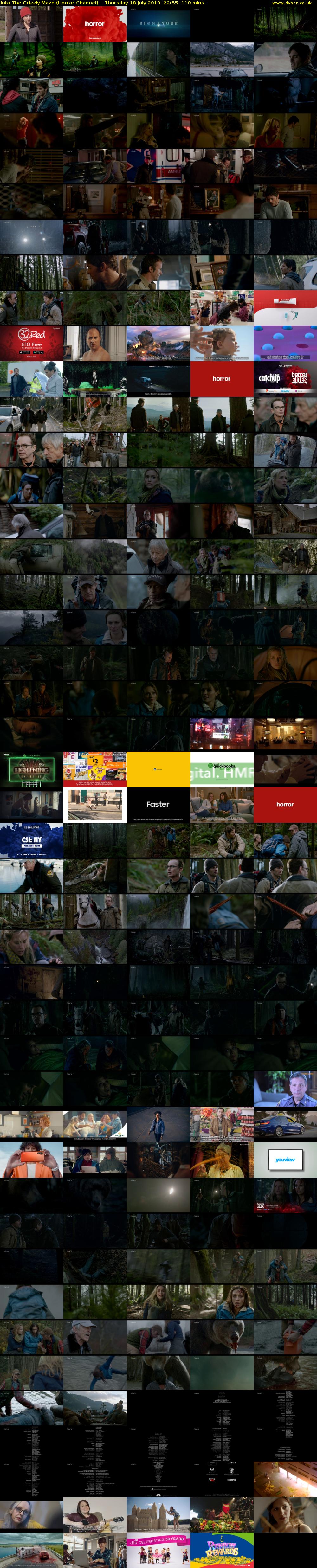 Into The Grizzly Maze (Horror Channel) Thursday 18 July 2019 22:55 - 00:45