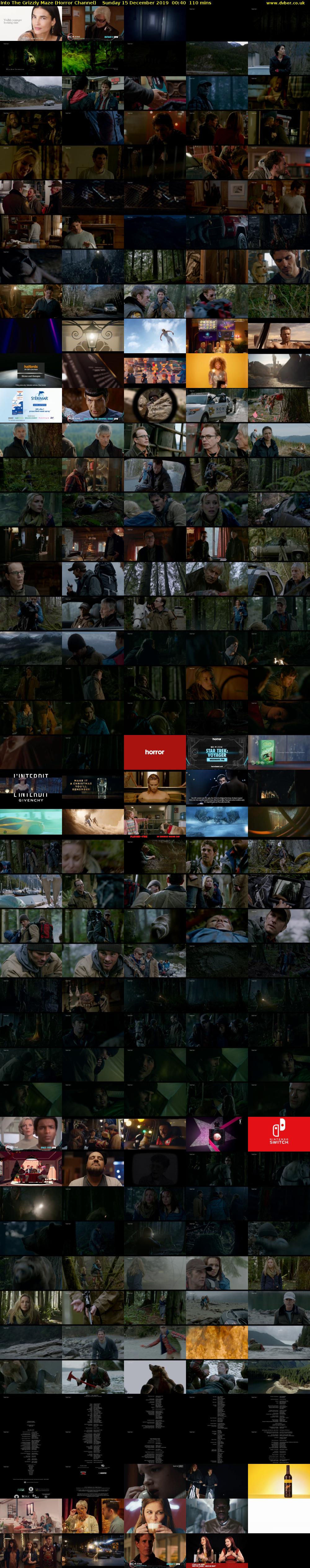 Into The Grizzly Maze (Horror Channel) Sunday 15 December 2019 00:40 - 02:30
