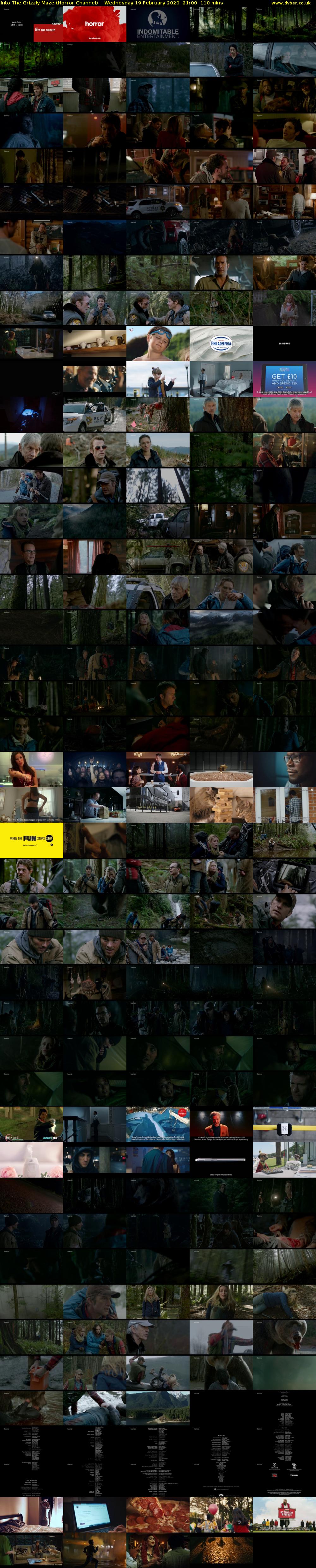 Into The Grizzly Maze (Horror Channel) Wednesday 19 February 2020 21:00 - 22:50