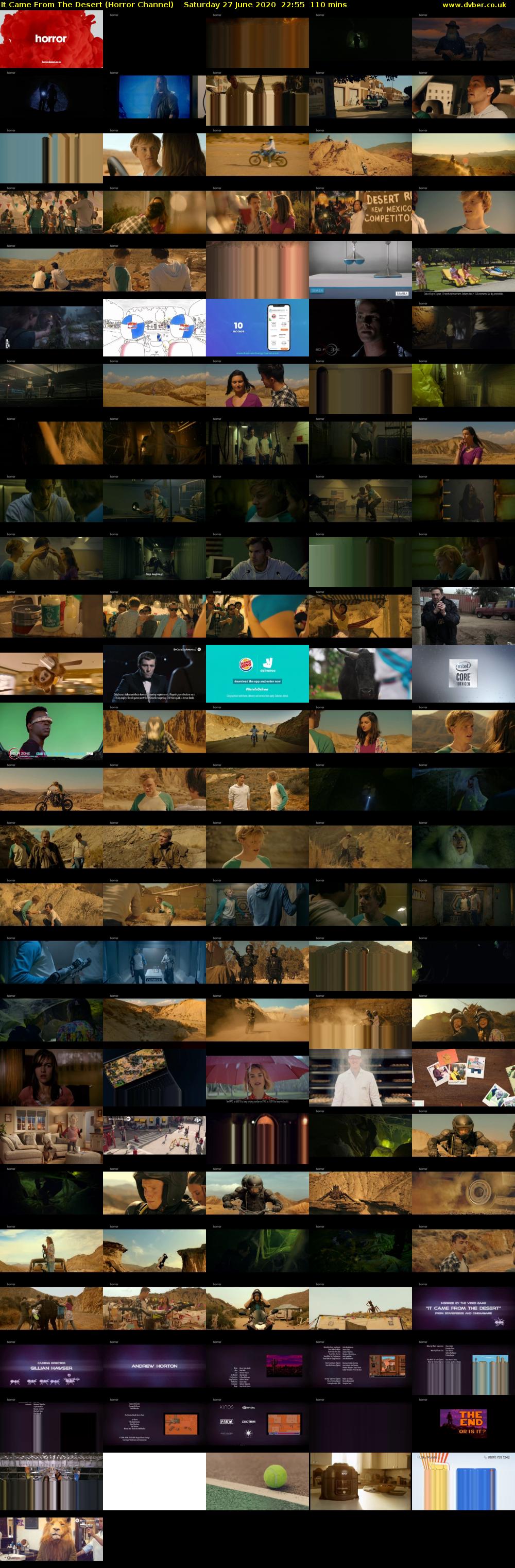 It Came From The Desert (Horror Channel) Saturday 27 June 2020 22:55 - 00:45