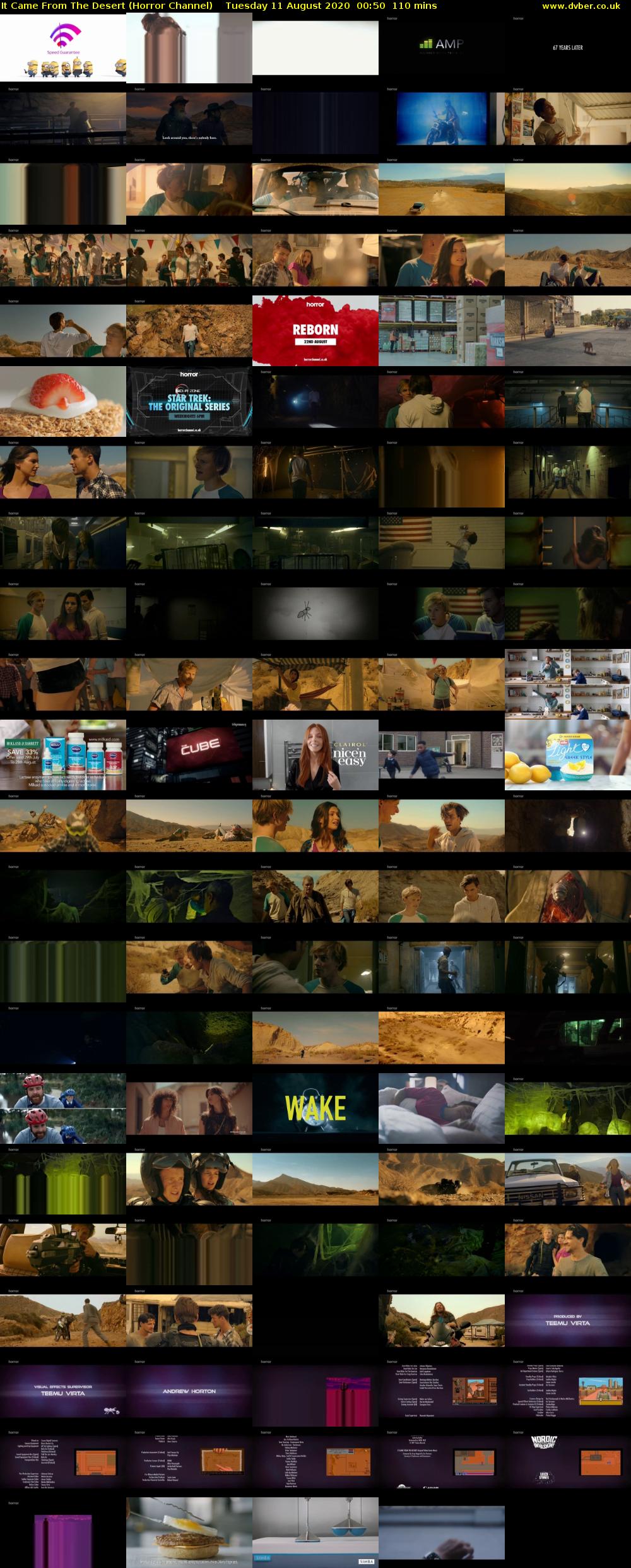 It Came From The Desert (Horror Channel) Tuesday 11 August 2020 00:50 - 02:40