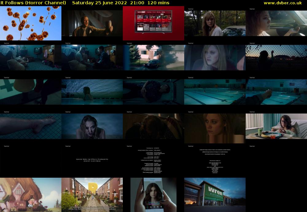 It Follows (Horror Channel) Saturday 25 June 2022 21:00 - 23:00