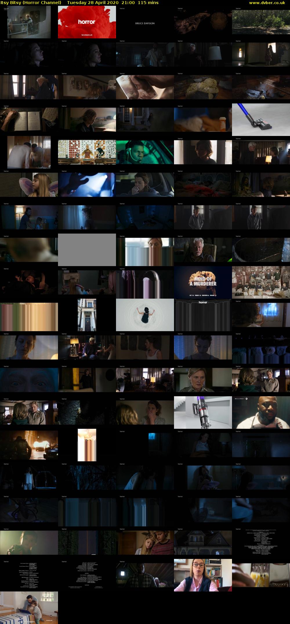 Itsy Bitsy (Horror Channel) Tuesday 28 April 2020 21:00 - 22:55