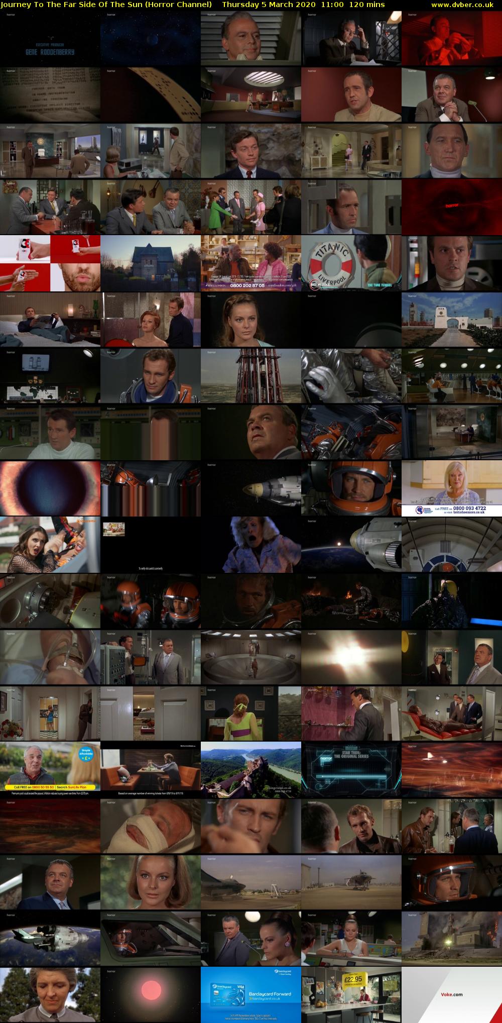 Journey To The Far Side Of The Sun (Horror Channel) Thursday 5 March 2020 11:00 - 13:00