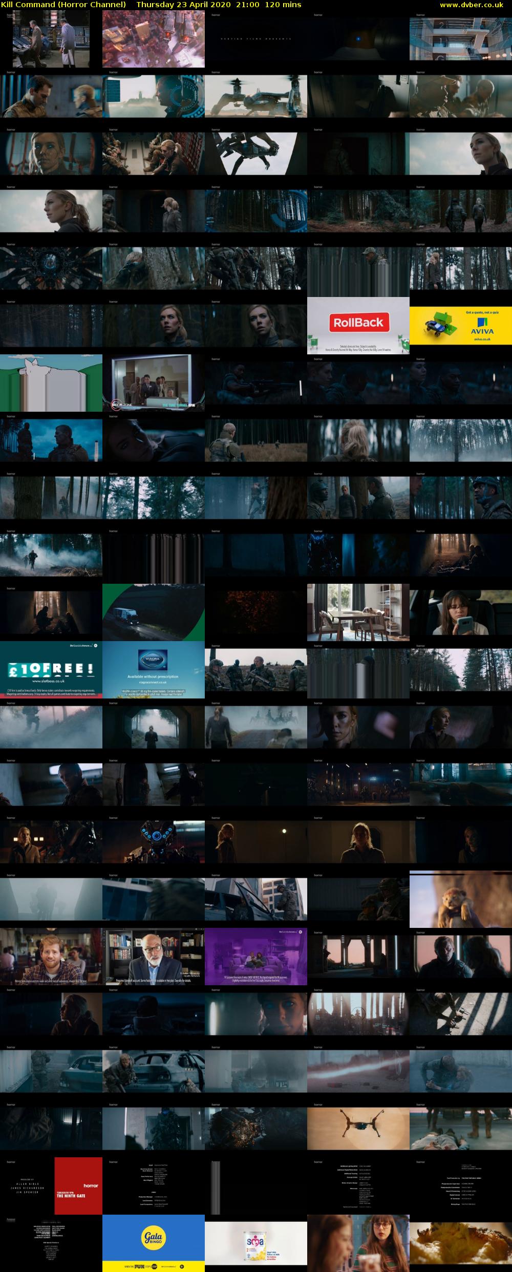 Kill Command (Horror Channel) Thursday 23 April 2020 21:00 - 23:00