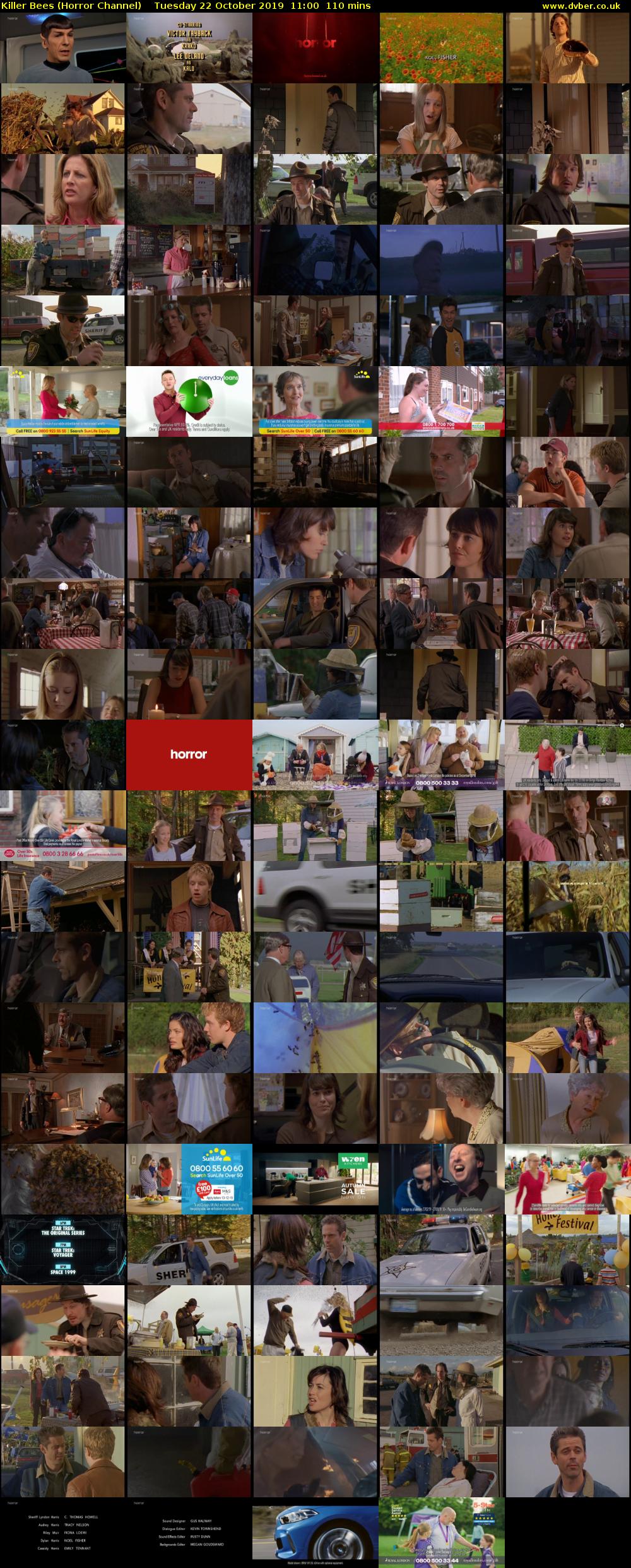 Killer Bees (Horror Channel) Tuesday 22 October 2019 11:00 - 12:50