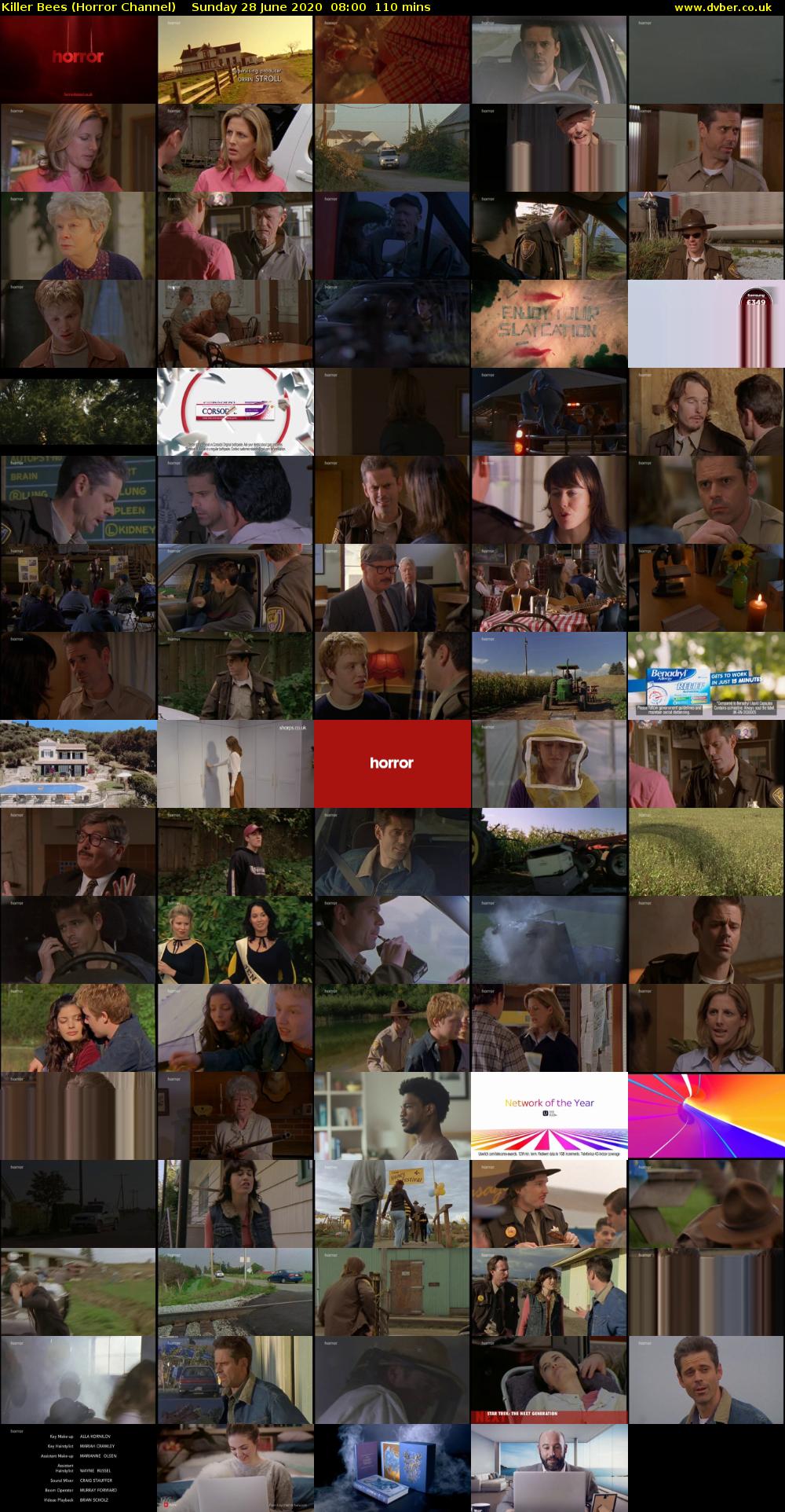 Killer Bees (Horror Channel) Sunday 28 June 2020 08:00 - 09:50