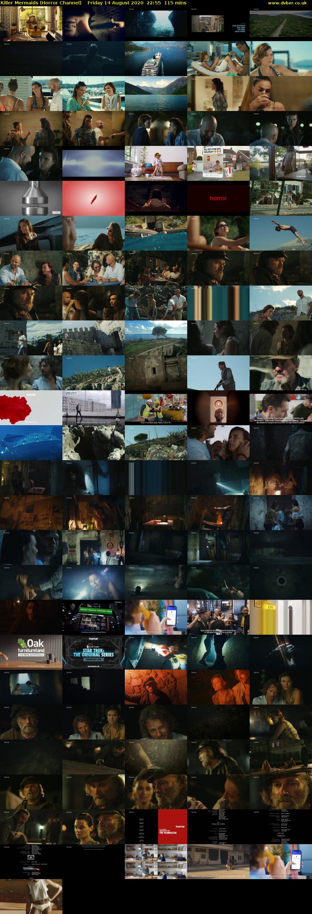 Killer Mermaids (Horror Channel) Friday 14 August 2020 22:55 - 00:50